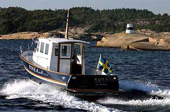 Rhéa passar både för hummerfiske och glidarturer.