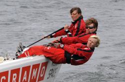 Linda Rahm, Anna Skarenhed och Annika Carlunger mot OS i London 2012