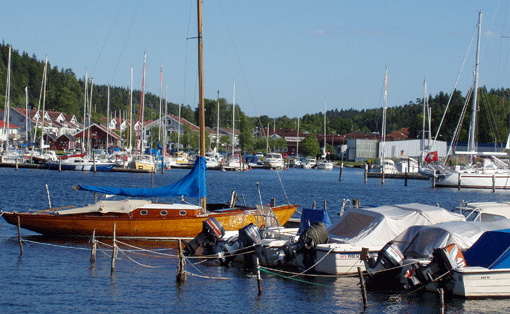 Både hamnar och båtägare kan flagga blått.