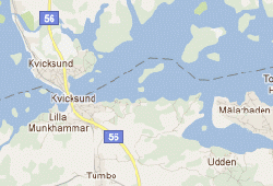 Kvicksund karta. Källa: Google Maps