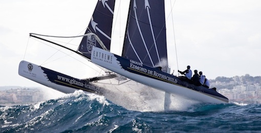 Extreme sailing series fartfyllt i Frankrike.