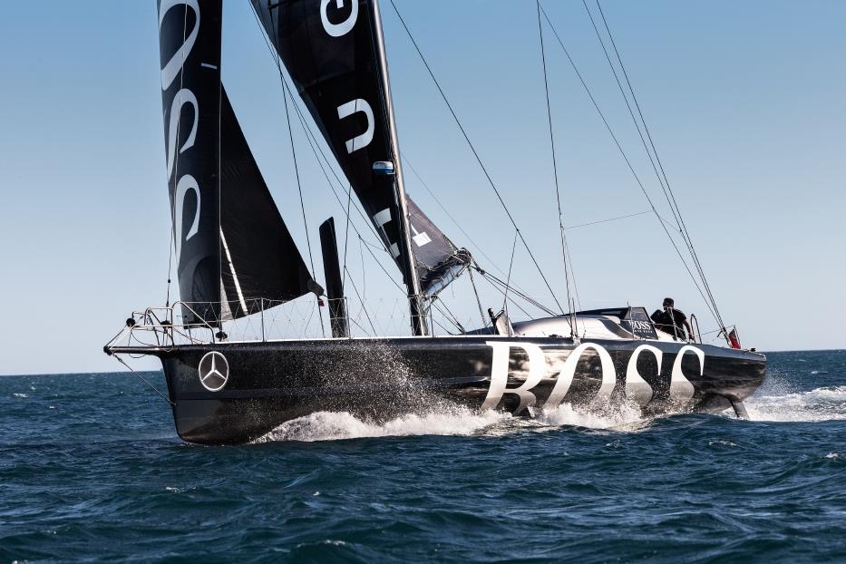 Hugo Boss stunt boat